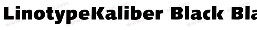 LinotypeKaliber Black Black字体转换